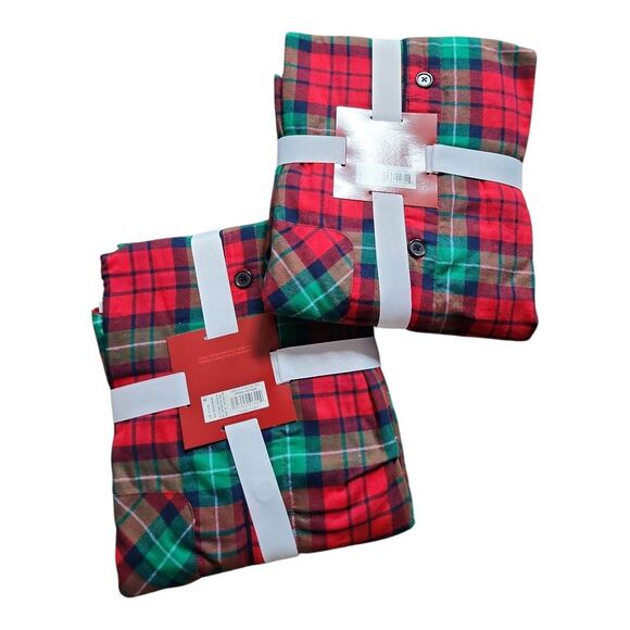 Wondershop Womens 2 Piece Holiday Flannel Pajamas Size M NWT. 2-SETS - Picture 2 of 7